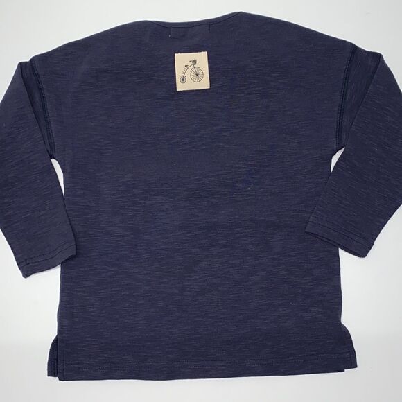 Pastel London placement graphic print tee french navy sz 3 New - Picture 4 of 6